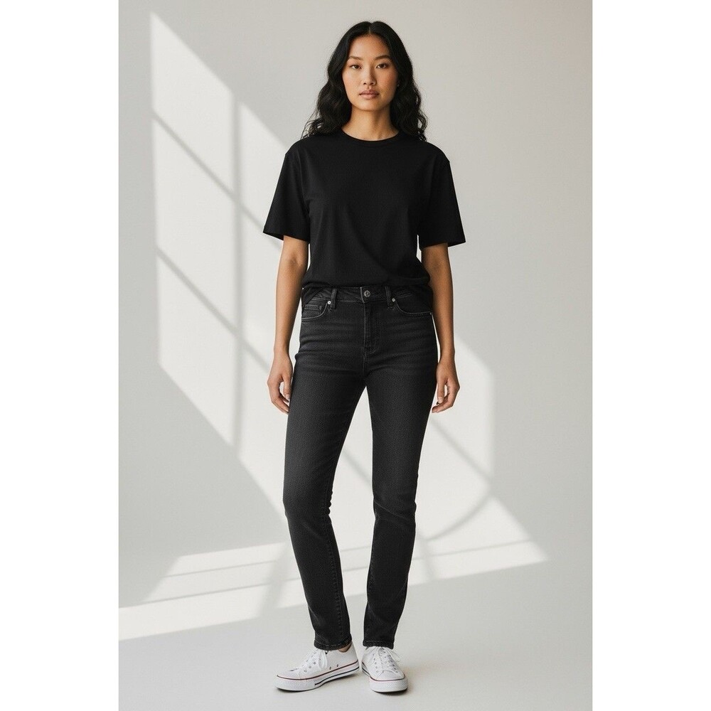 NYDJ 6P Black Jean Good Condition Alina Convertible Ankle